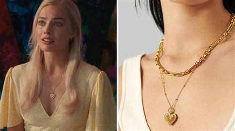 margot robbie Barbie necklace